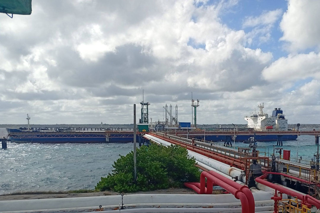 Buque ruso  Anatoly Kolodkin tras arribo a Matanzas.