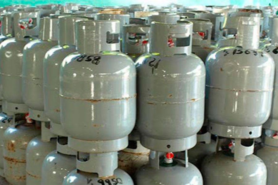 Balas de gas licuado.
