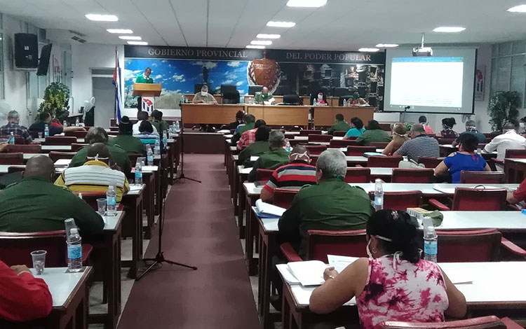 Sesión del Consejo de Gobierno de Villa Clara, el 21 de mayo de 2020.