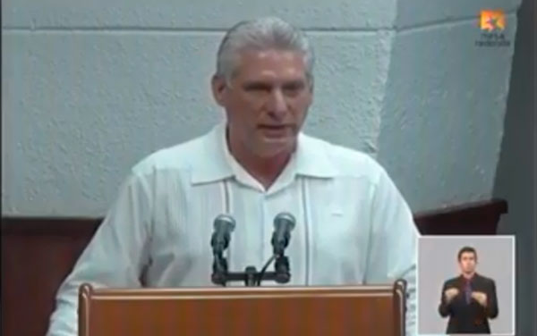 Miguel Díaz-Canel Bermúdez, presidente de la República de Cuba.