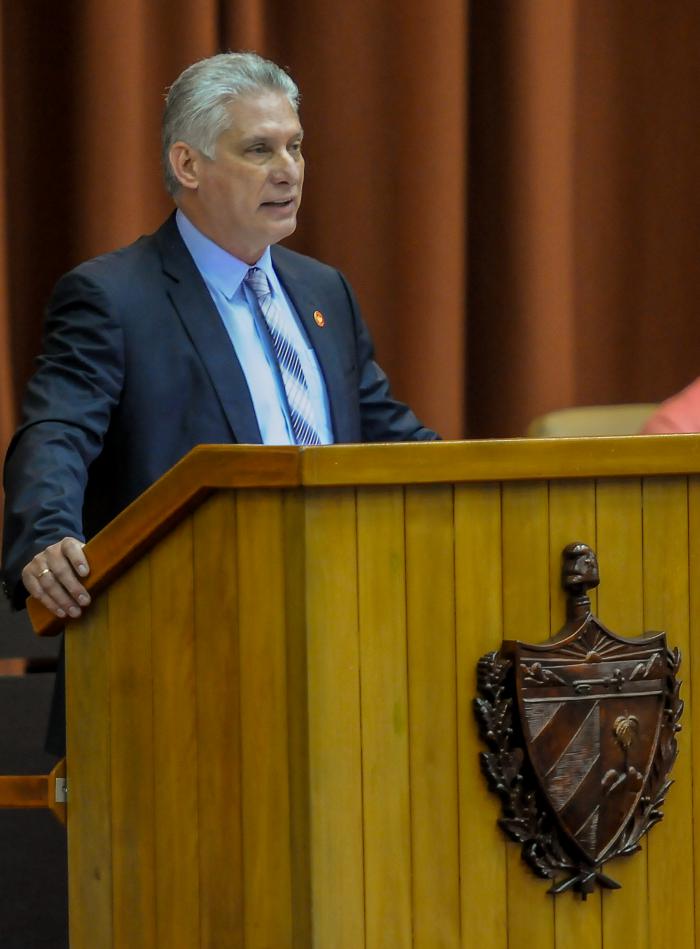 Presidente de Cuba, Miguel Díaz-Canel Bermúdez, concluye el Sexto Periodo Ordinario de Sesiones de la Asamblea Nacional en su IX Legislatura. Presidente de Cuba, Miguel Díaz-Canel Bermúdez, concluye el Sexto Periodo Ordinario de Sesiones de la Asamblea Nacional en su IX Legislatura.