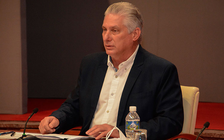 Presidente cubano, Miguel Díaz-Canel Bermúdez. Presidente cubano, Miguel Díaz-Canel Bermúdez.