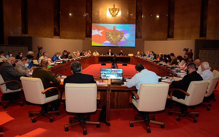 Reunión del Consejo de Ministros de Cuba. Reunión del Consejo de Ministros de Cuba.