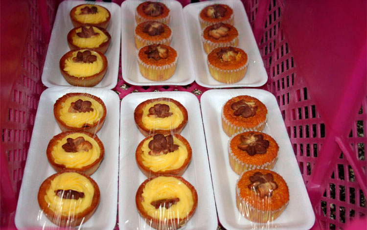 Dulces finos elaborados por la mipyme Harina-Alimento, de Placetas.