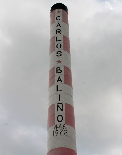 Torre del central azucarero Carlos Baliño, de Santo Domingo.
