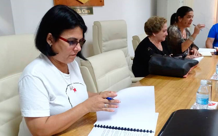 Vicegobernadora de Villa Clara, Milaxy Sánchez Armas, durante la sesión del Consejo de Gobierno de Villa Clara. Vicegobernadora de Villa Clara, Milaxy Sánchez Armas, durante la sesión del Consejo de Gobierno de Villa Clara.