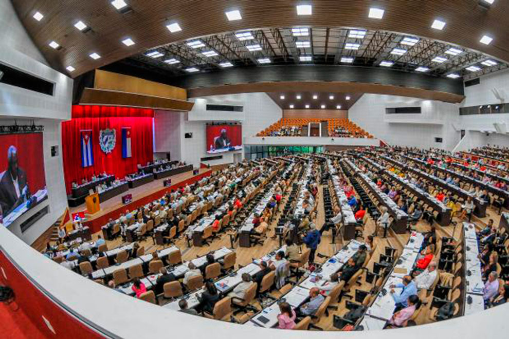 Conferencia de Esteban Lazo ante la Asamblea Nacional del Poder Popular.