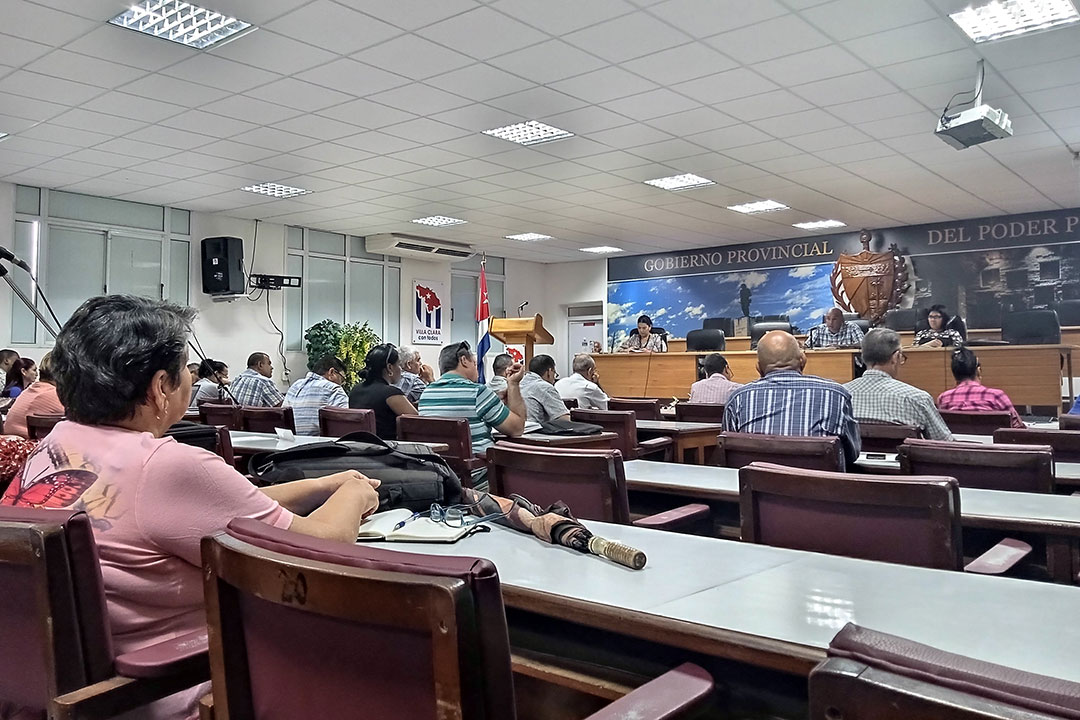 Reunión del Consejo Provincial de Gobierno en Villa Clara.