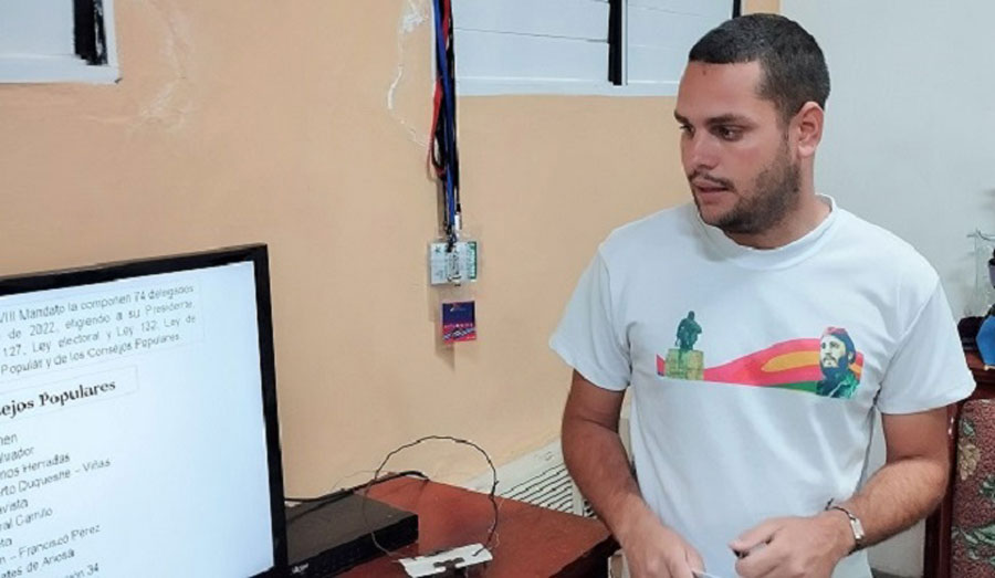 Manuel Eduardo Jiménez Mendoza, comunicador de la AMPP en Remedios.
