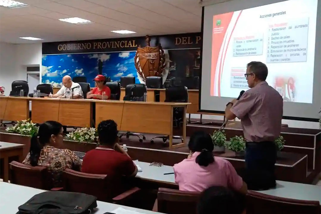 Presentación del programa de Villa Clara por la redición de cuenta al Parlamento.