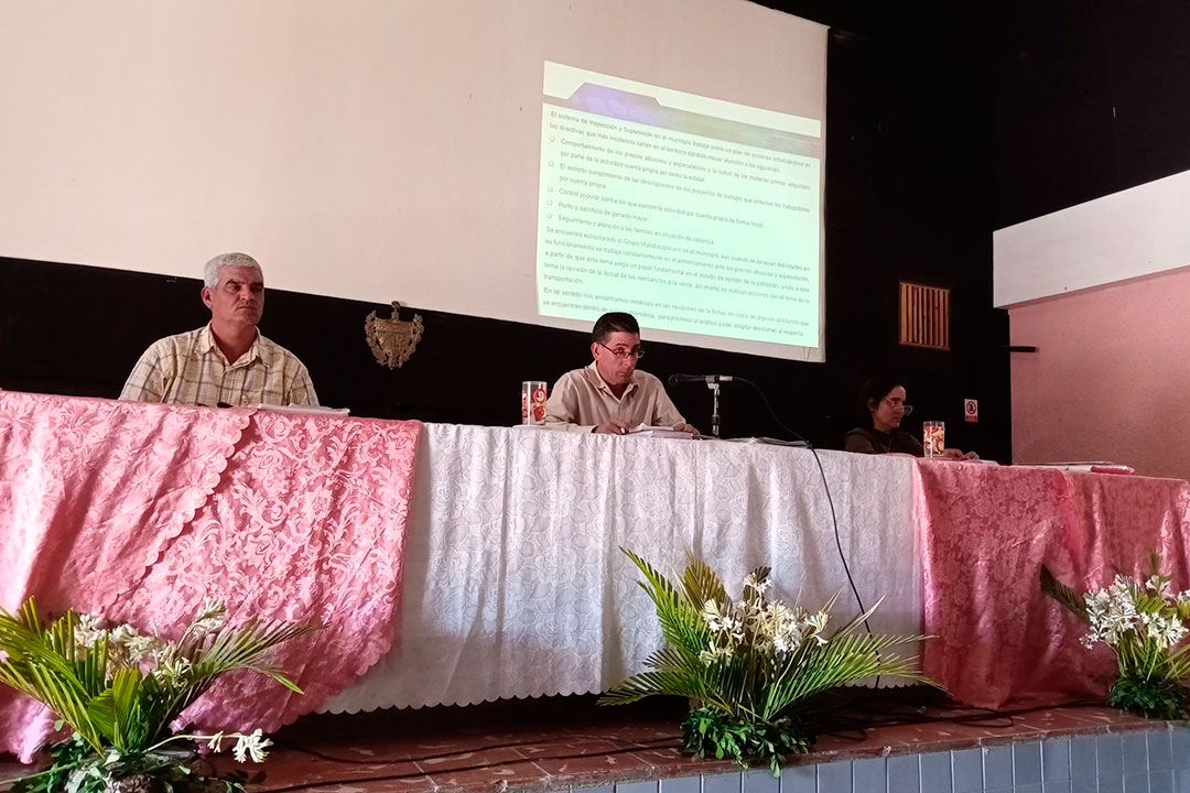 Presidencia de la Asamblea Municipal del Poder Popular en Quemado de Güines.