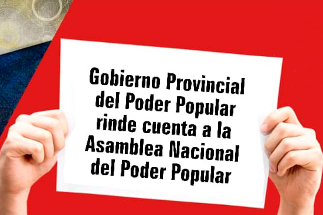 Portada del lnforme del Gobierno Provincial a la Asamblea Nacional.