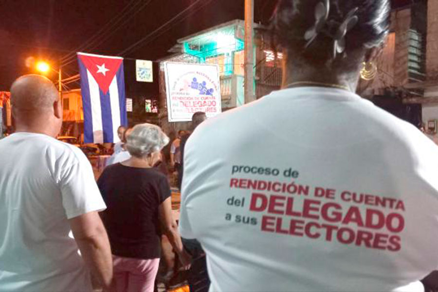 Reunión de rendición de cuenta del delegado a sus electores.