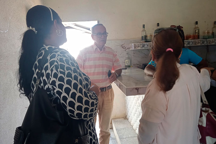 Visita a la vivienda de una madre con tres hijos en Manicaragua.