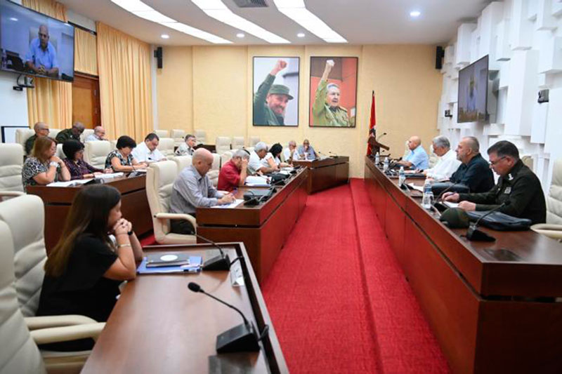 Presidente cubano, Miguel Díaz-Canel, encabezó la reunión de inico del  Tercer Ejercicio Nacional de prevención y enfrentamiento al delito, la corrupción, las drogas, las ilegalidades y las indisciplinas sociales.
