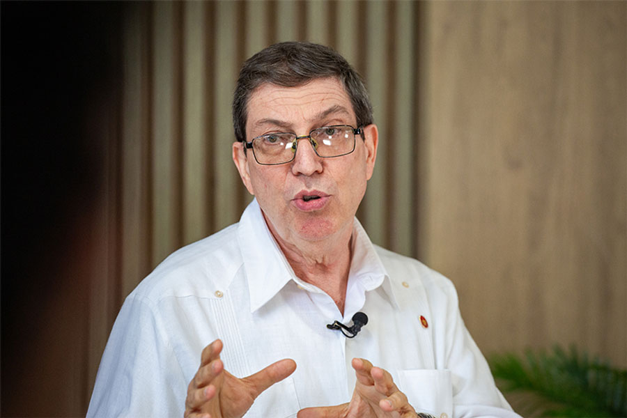 Canciller cubano, Bruno Rodríguez Parrilla.