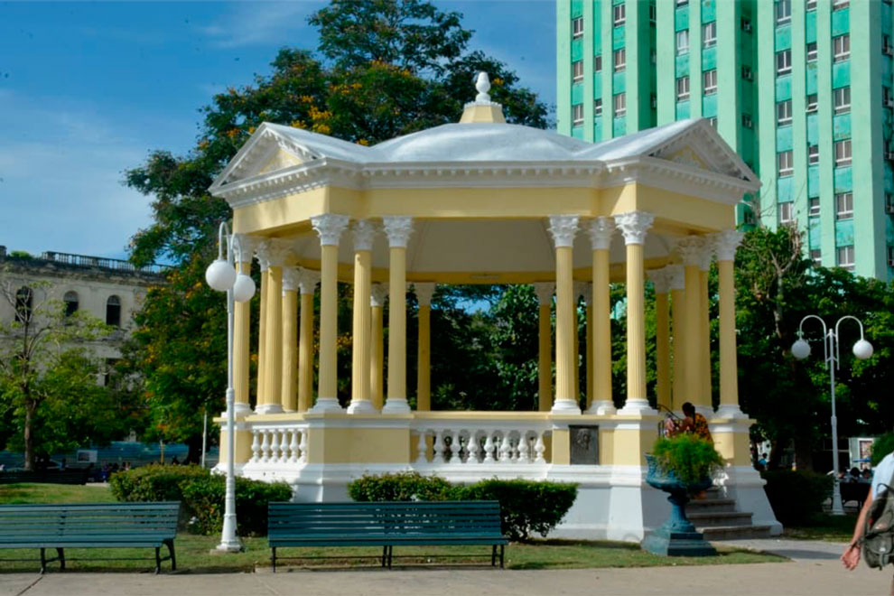 Glorieta del parque Leoncio Vidal, de Santa Clara.