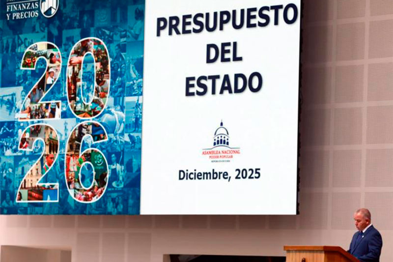 Ministro de Finanzas y Precios, Vladimir Regueiro Ale, presenta anteproyecto del Presupuesto del Estado para 2026.