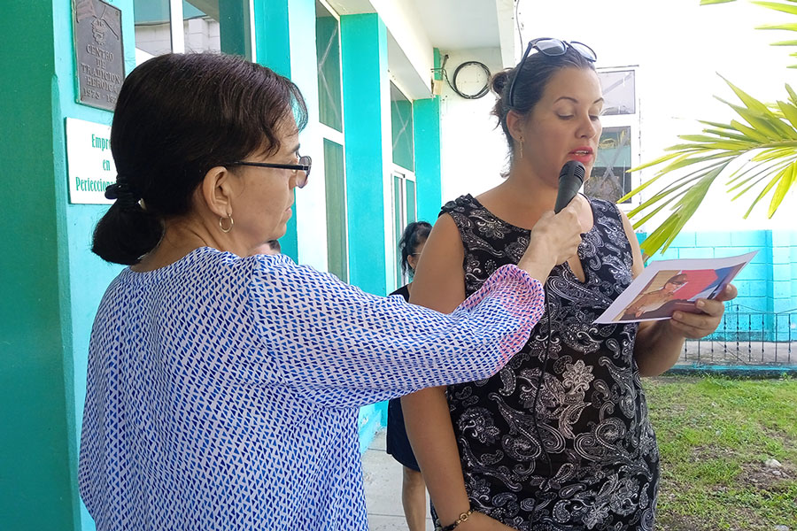 Acto de apoyo a Raúl, en Sarex