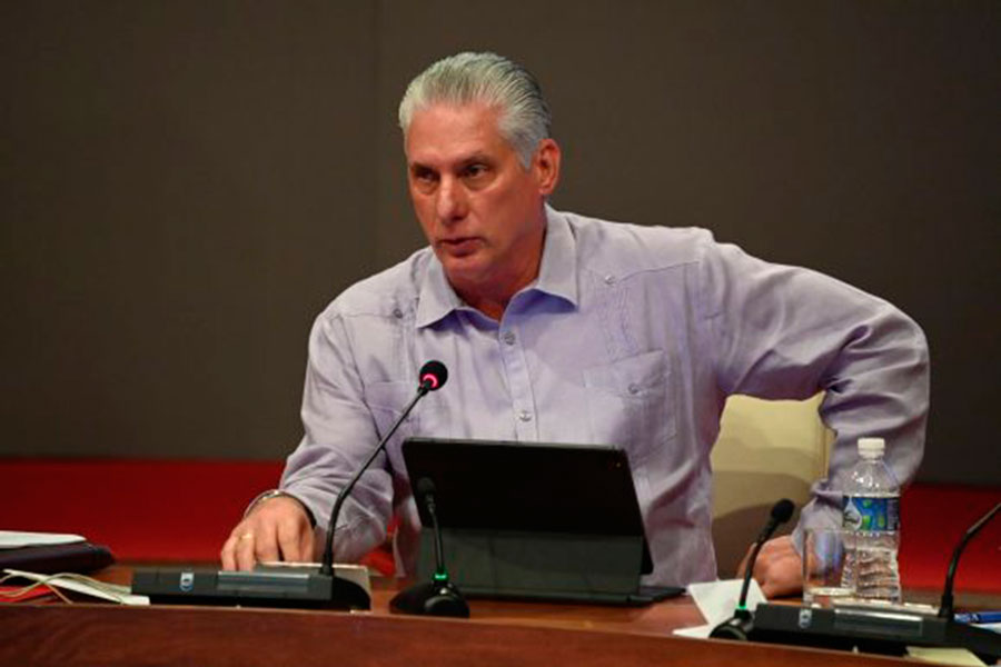 Presidente cubano, Miguel Díaz-Canel.