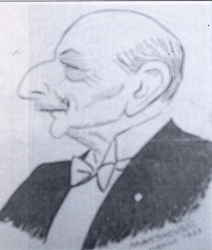 Caricatura de Alemán hecha por Conrado Massaguer (1926) (Archivo del autor) Caricatura de Alemán hecha por Conrado Massaguer (1926) (Archivo del autor)