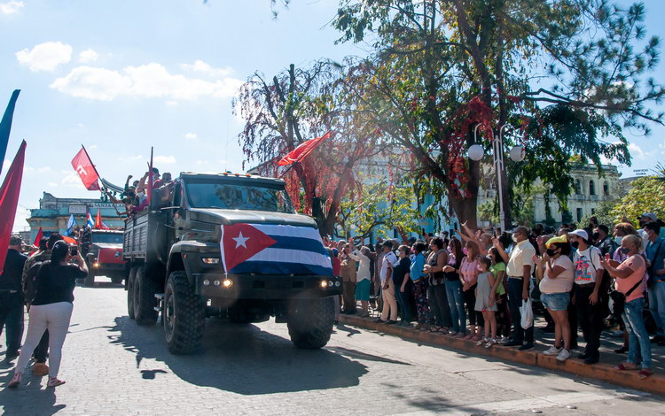 Llegada de la Caravana de la Libertad a Santa Clara. Llegada de la Caravana de la Libertad a Santa Clara.