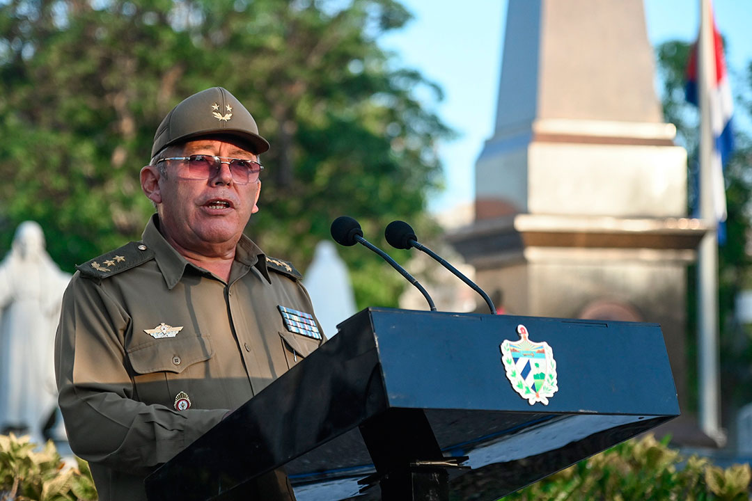 General de División Vicente Rodríguez Miró, director de la Academia de las FAR General Máximo Gómez.