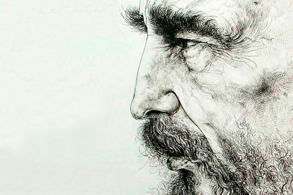 Fidel, retrato de José Luis Fariñas.