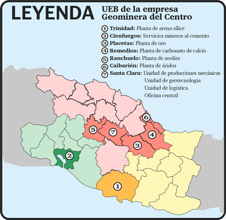 Infografía sobre la Empresa Geominera del Centro. Infografía sobre la Empresa Geominera del Centro.