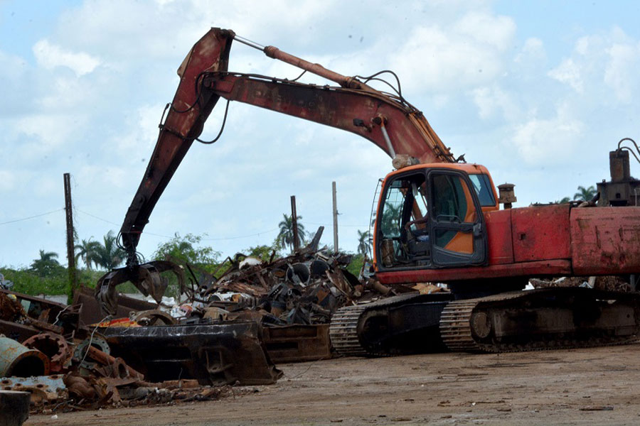 Materia prima ferrosa.