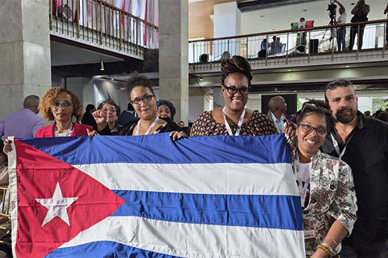 Miembros de la delegación cubana.