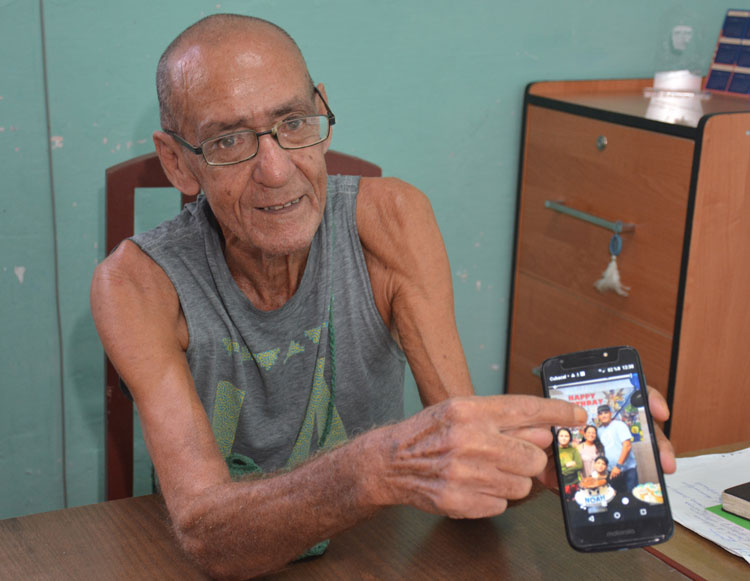 Mario Sánchez López, sagí¼ero que reside en el hogar de ancianos Celia Sánchez, de Santa Clara. Mario Sánchez López, sagí¼ero que reside en el hogar de ancianos Celia Sánchez, de Santa Clara.