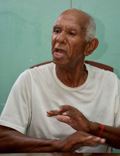Pedro Mesa Espinosa, residente en el hogar de ancianos Marta Abreu, de Santa Clara. Pedro Mesa Espinosa, residente en el hogar de ancianos Marta Abreu, de Santa Clara.