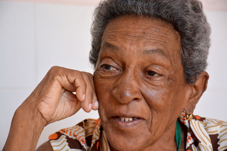 Zoila Martínez Alba, 87 años. Zoila Martínez Alba, 87 años, residente en un hogar de ancianos de Santa Clara..