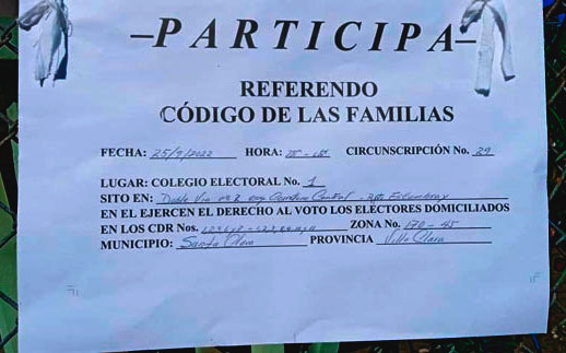 Identificación del colegio no. 1 de la circunscripción 29, de Santa Clara. Identificación del colegio no. 1 de la circunscripción 29, de Santa Clara.
