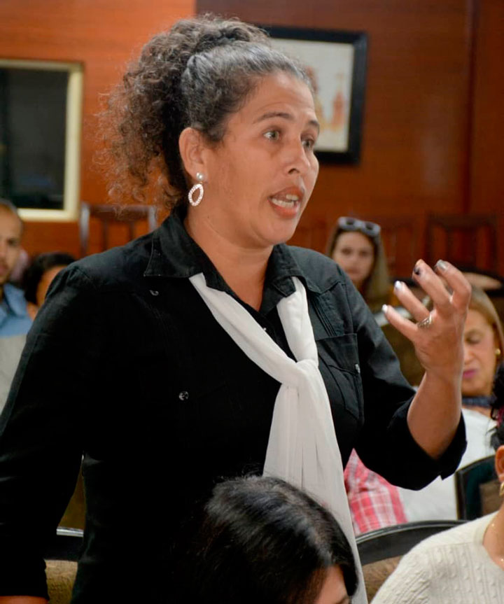 Nadia Olivera Solís, fiscal jefe del Departamento de Cuadros de la Fiscalía de Villa Clara.