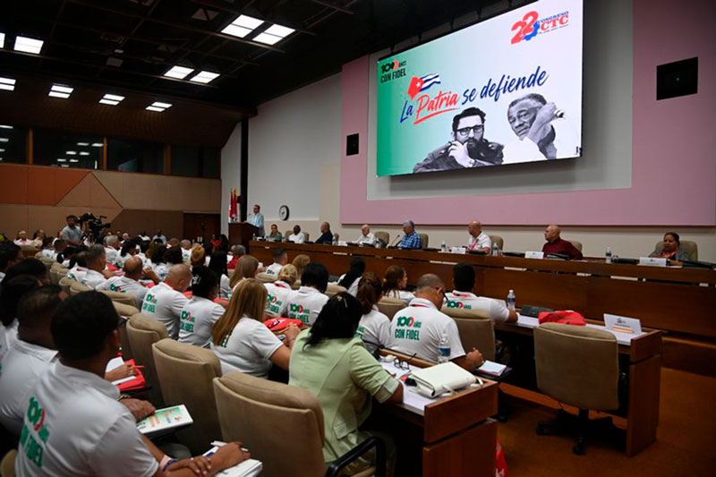 Clausura del 22 Congreso de la CTC.