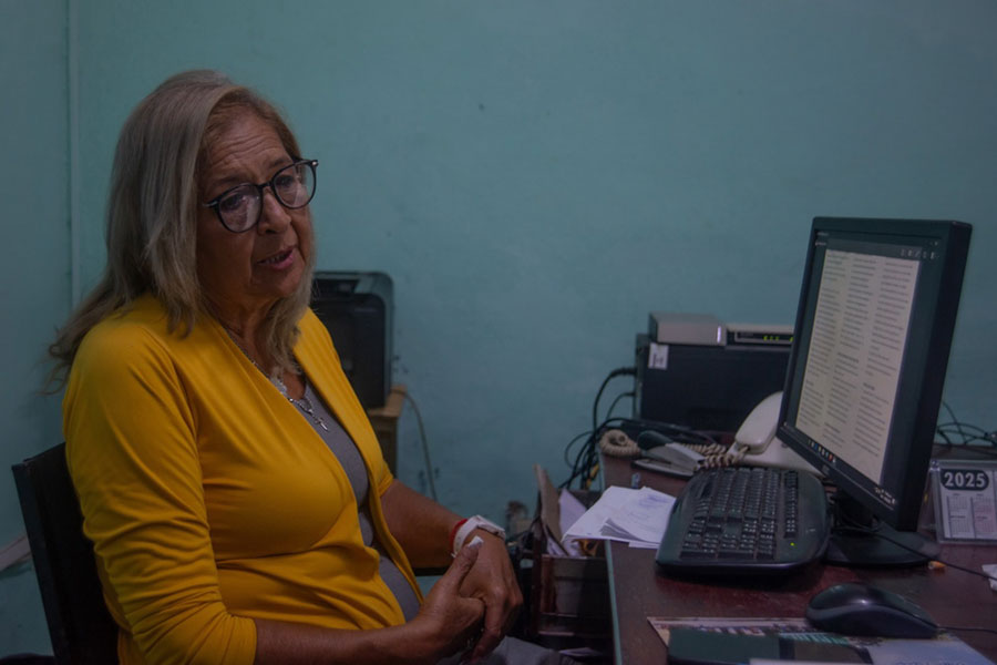Nélida Esther Álvarez García, presidenta de la Asociación Cubana de Comunicadores Sociales en Villa Clara.