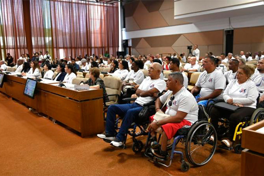 Participantes en el I Encuentro de Organizaciones de Personas con Discapacidad.