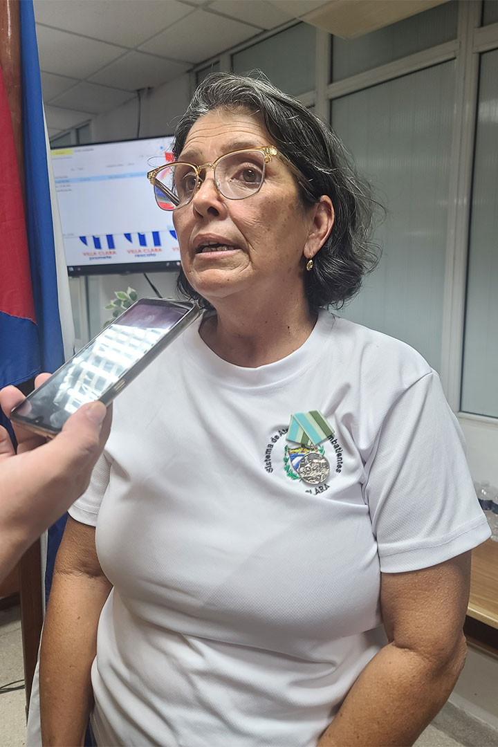 Ileana Orlandi, jefa de la Dirección Provincial de Atención a Combatientes en Villa Clara.