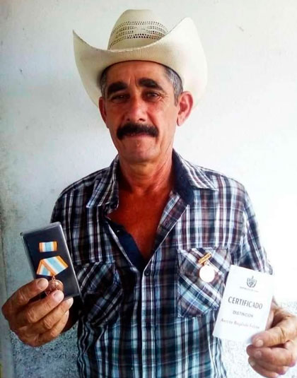 Héctor Correa Martí­n, campesino de Manicaragua.