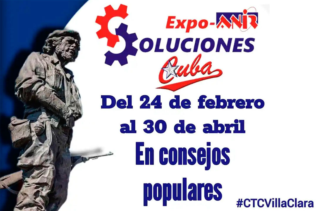 Anuncio de la Expo-ANIR Soluciones Cuba en Villa Clara.