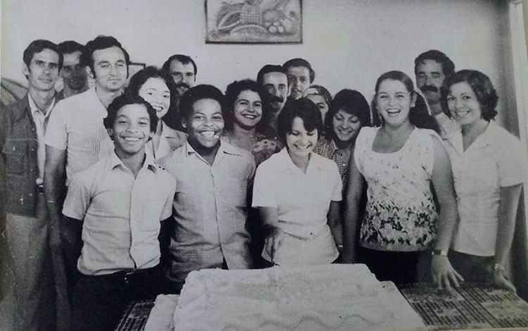 Omar Hernández Rivero durante la celebración de un aniversario de la FEEM.