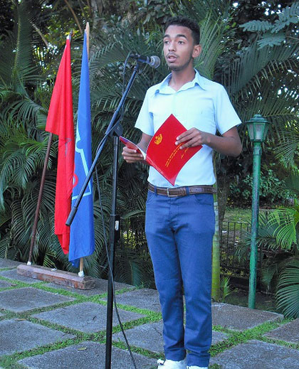 Fidel Alejandro Echavarría, integrante del Secretariado Nacional de la FEEM. Fidel Alejandro Echavarría, integrante del Secretariado Nacional de la FEEM.