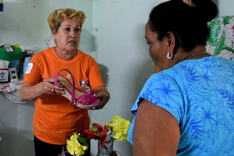 María Cristina Díaz Montalván, delegada al XI Congreso de la FMC.