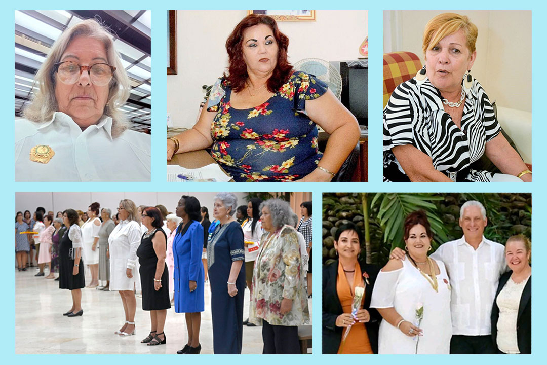 Fotos de villaclareñas condecoradas por el aniversario 65 de a FMC.