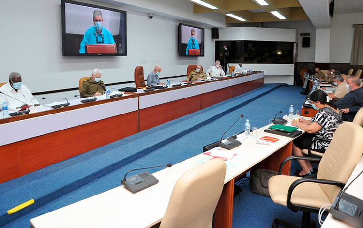Reunión del Buró Político del Comité Central del Partido Comunista de Cuba.