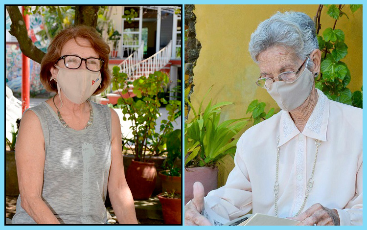Iris Menéndez y Marta Anido.