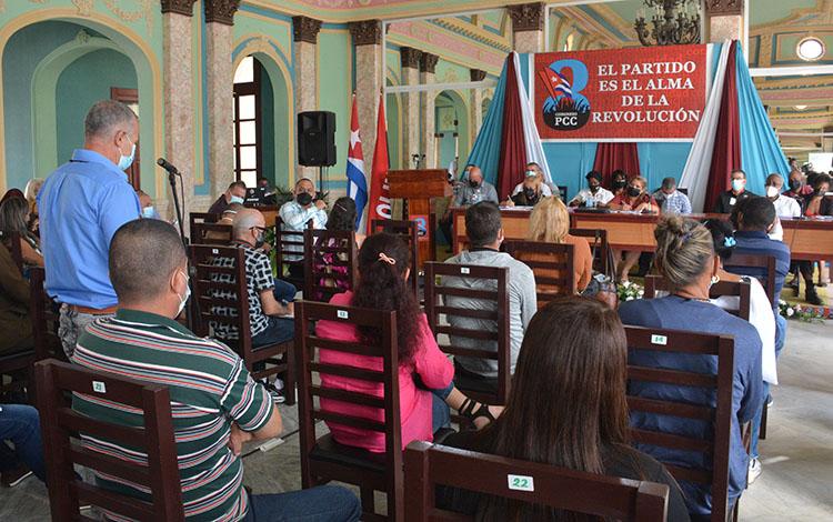 Asamblea de Balance del Partido Comunista de Cuba en Placetas, Villa Clara.