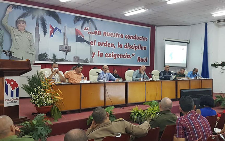 Pleno del Buró Provincial del Partido en Villa Clara.